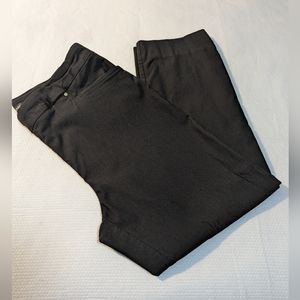 Hilary Radley Womens Pants XL Black Pockets Regular Fit Straight Leg Mid Rise